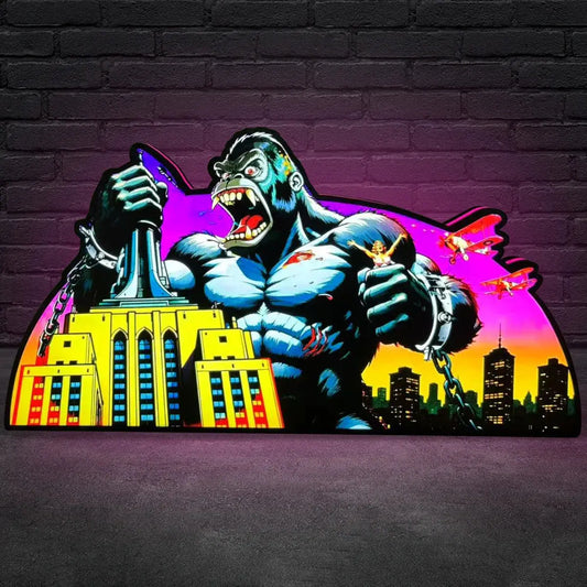 King Kong Pinball AR Topper for  Pinball Machine, 3D Printed Lightbox USB Powered & Full Dimmable FYLZGO Signs
