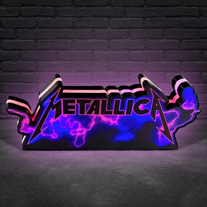 The Metallica Pinball LED Lightbox, The Metallica Pinball Topper, USB powered and with Dimming Function, design for Stern Pinball FYLZGO Signs
