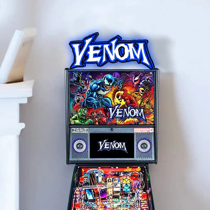 Venom Logo LED Light Box Fully Darkable USB Powered, Pinball Arcade Decor, Perfect for Game Room or Pinball Machine FYLZGO Signs