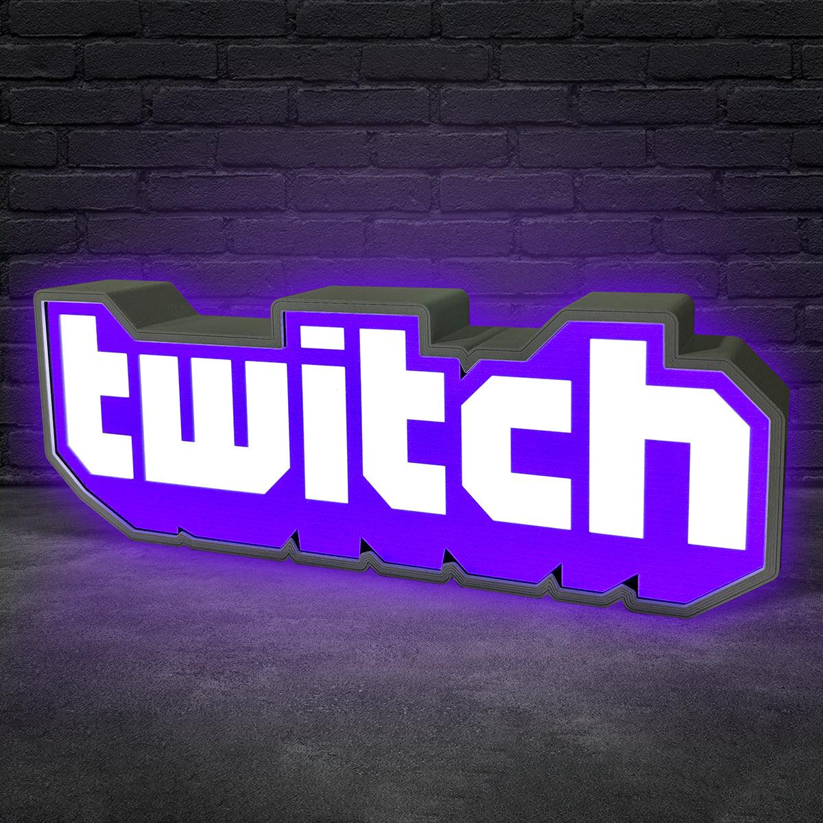 Twitch Logo LED Light Sign Perfect Decor For Gamers and Streamers The Ultimate Gift for Twitch FYLZGO Signs
