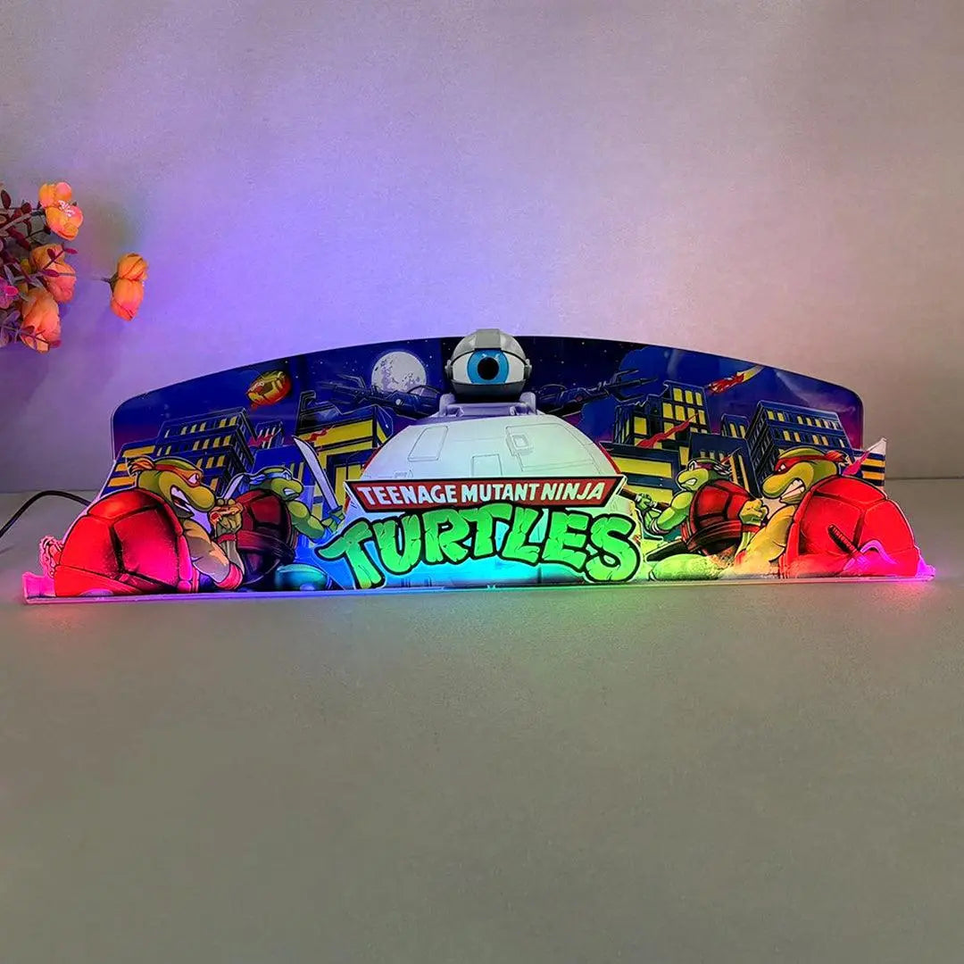 TMNT Teenage Mutant Ninja Turtle Pinball Acrylic LED Topper, for Pinball Machine, Pinball Topper FYLZGO Signs