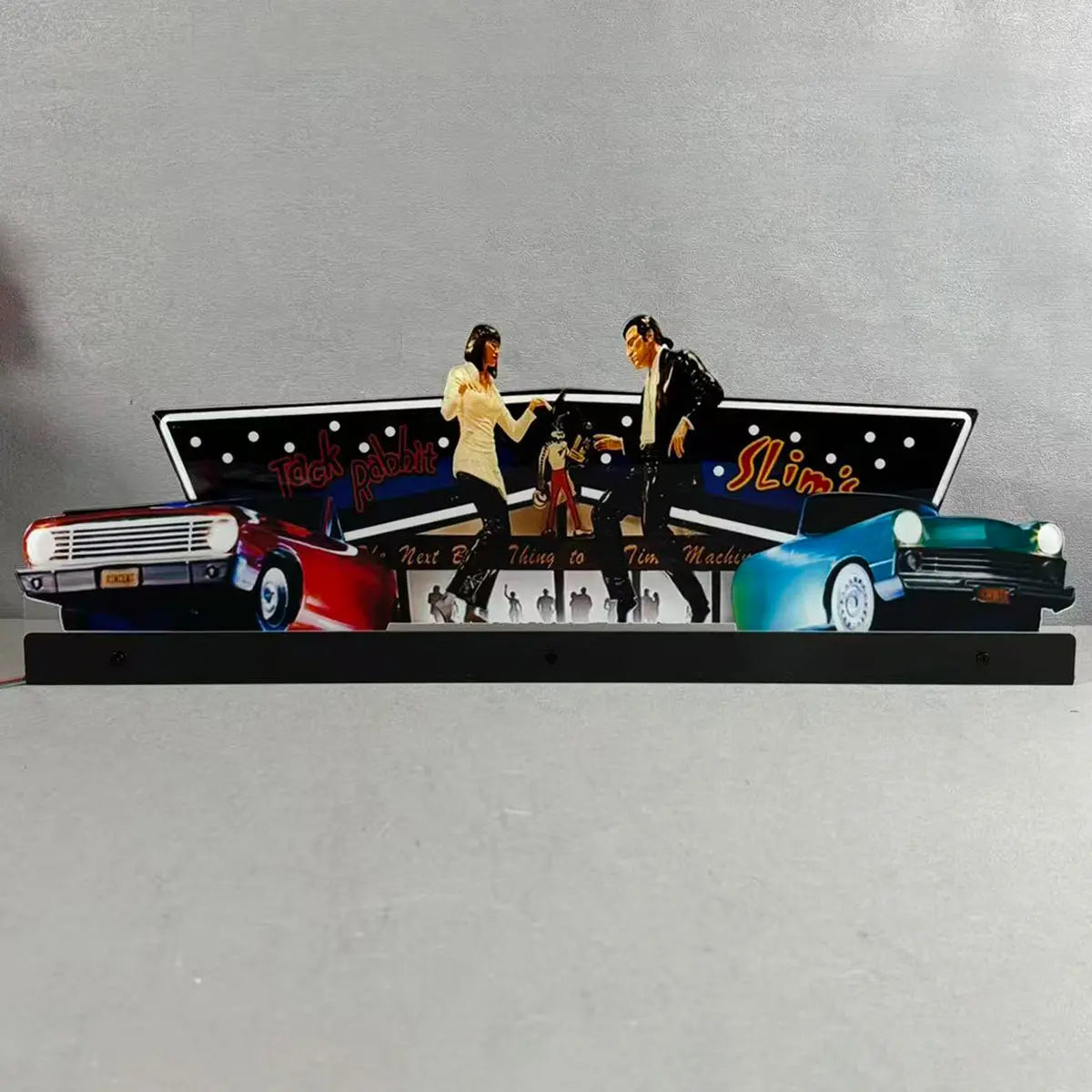 Pulp Fiction Pinball topper 3D Acrylic LED Topper, for CGC Pinball Machine, Pinball Topper FYLZGO Signs