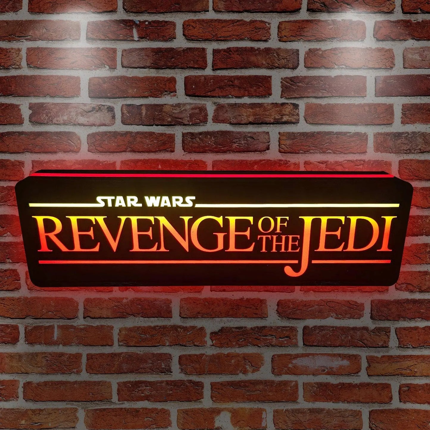 Star Wars Return Of The JEDI 3D Printed Lightbox Handmade,  Star Wars Led Wall Sign, Gift for Star Wars Fans FYLZGO Signs