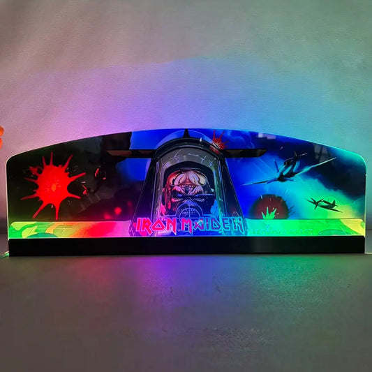 Iron Maiden Pinball Topper 3D Acrylic LED Topper, For  Pinball Mahine, Pinball Topper FYLZGO Signs