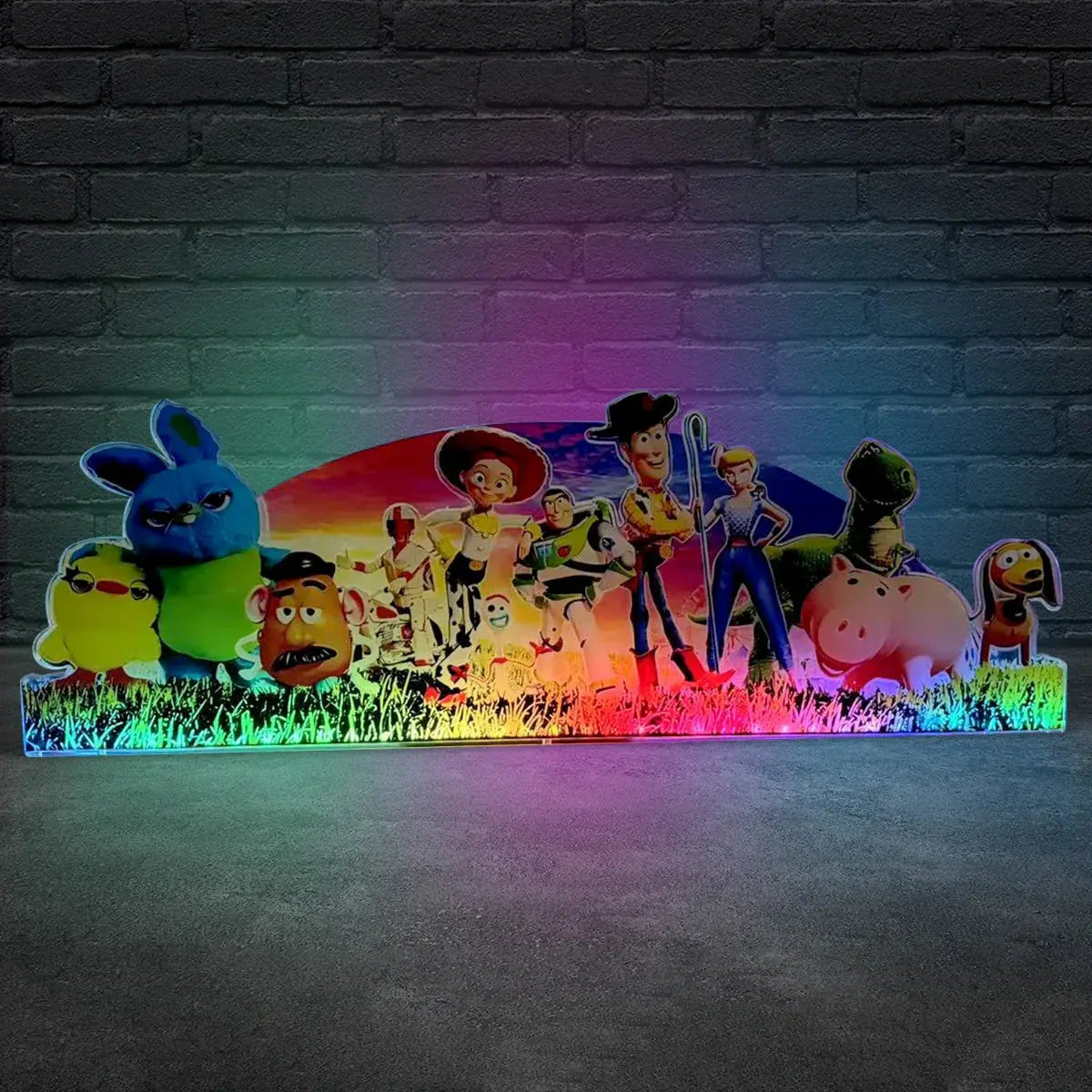 Toy Story 4 Pinball Acrylic LED Topper, for Jersey Jack Pinball Machine, Pinball Topper FYLZGO Signs