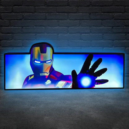 Iron Man topper, Pinball Topper LED Lightbox,  3D Printed Lightbox Rock Your Game FYLZGO Signs