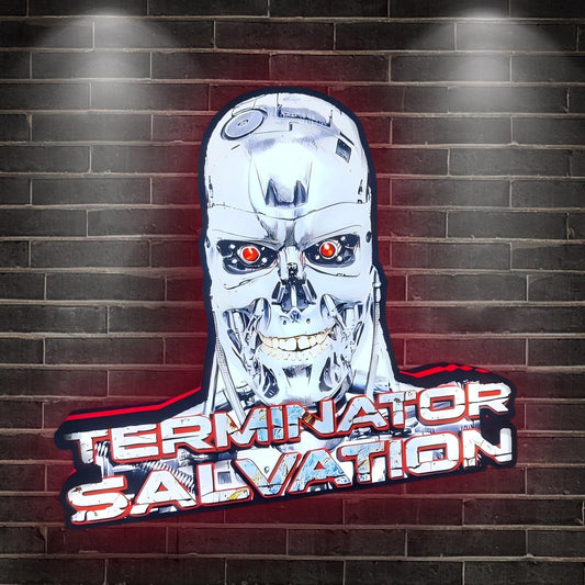 Terminator Salvation Video Game LED Nightlight 3D Print Desktop Lightbox FYLZGO Signs