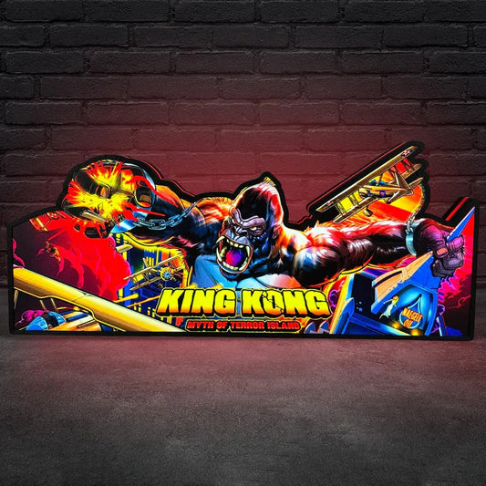 King Kong Pinball Topper for  Pinball Machine, 3D Printed Lightbox USB Powered & Full Dimmable FYLZGO Signs