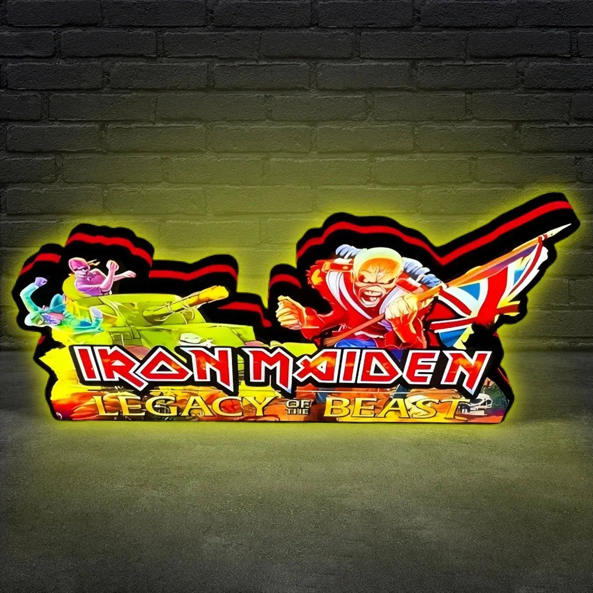 Iron Maiden Pinball Topper Lightbox LED Lightbox Unleash the Power FYLZGO Signs