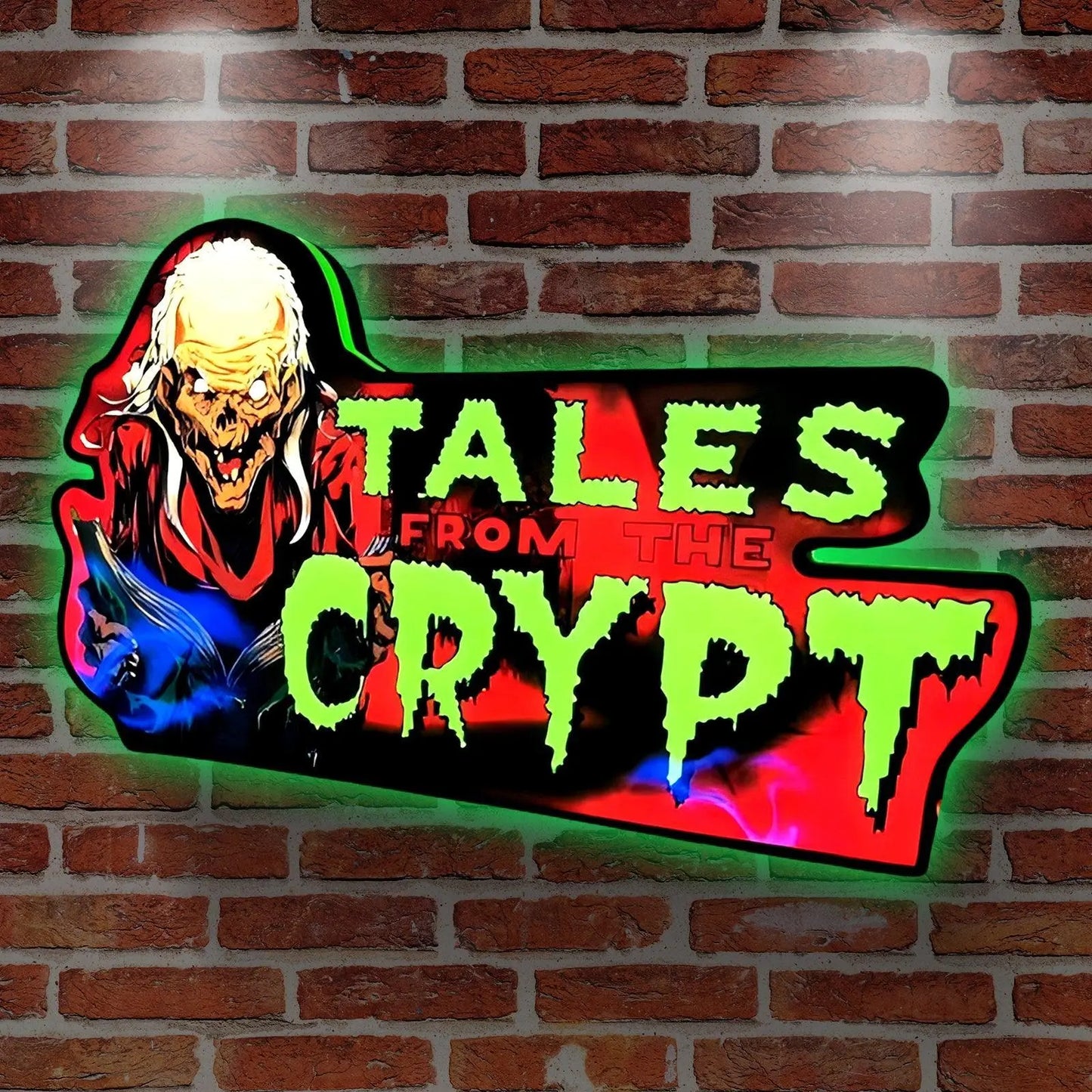 Tales From The Cpypt Pinball Topper LED Lightbox Sign Dimmable & Powered by USB FYLZGO Signs