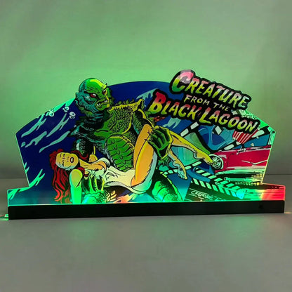 Creature from the black lagoon Topper Pinball Topper 3D Acrylic LED Topper, For Bally Pinball Machine FYLZGO Signs
