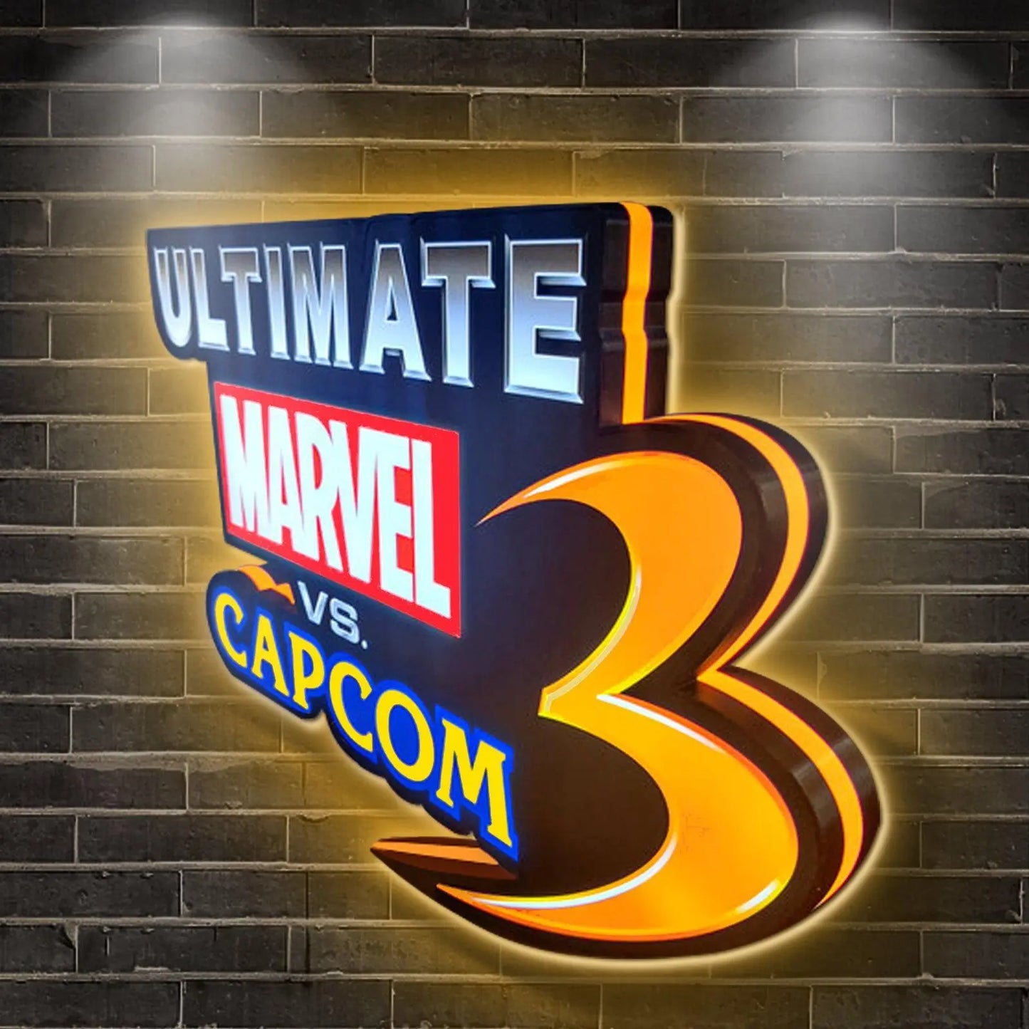 Ultimate Fate of Two Worlds 3D Printed LED Lightbox for Gaming Room Decor FYLZGO Signs