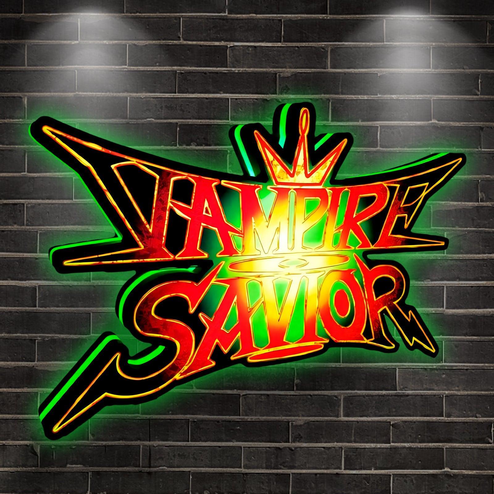Custom Vampire Savior The Lord of Vampir Logo LED 3D Print Lightbox FYLZGO Signs