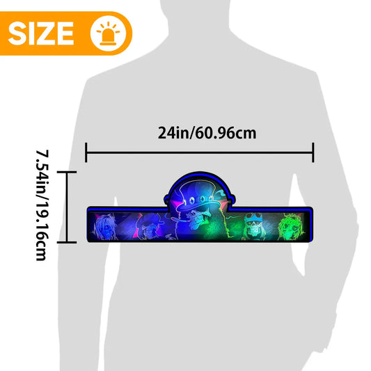 Guns Roses Pinball Topper, 3D LED Lightbox for JJP  Rock Your Pinball Game FYLZGO Signs