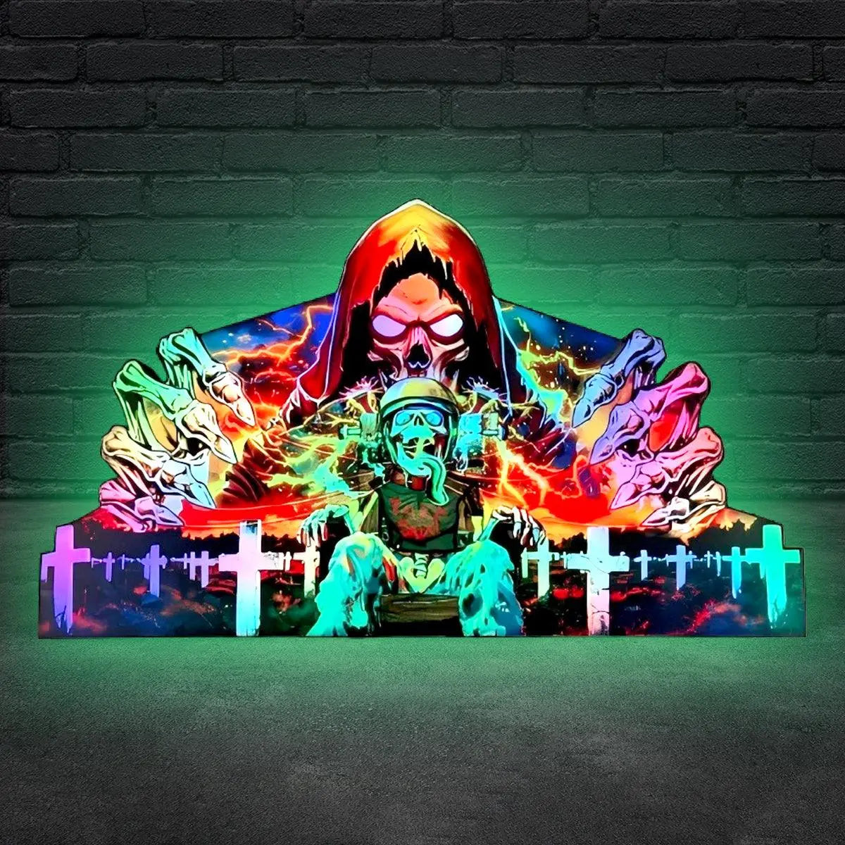 Metallica Remastered Sparky Pinball Topper 3D Printed Lightbox USB plug Dimmer, Pinball Arcade Decor, Perfect for Game Room or Pinball Machine FYLZGO Signs