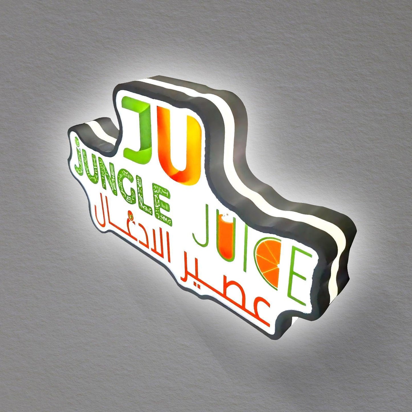 Custom Business Coffee Jungle Juice Logo LED Nightlight 3D Print Desktop Room Lightbox FYLZGO Signs