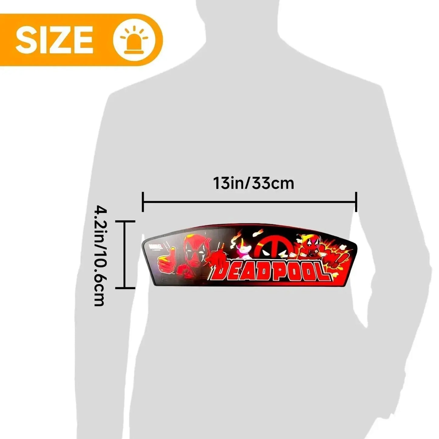 New Arrival Deadpool Pinball LED Lightbox, Deadpool Pinball Topper, Dimmable, and USB powered FYLZGO Signs