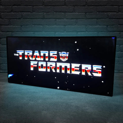 Transformers retro 3D printed LED light box logo wall art decorative fan cave FYLZGO Signs