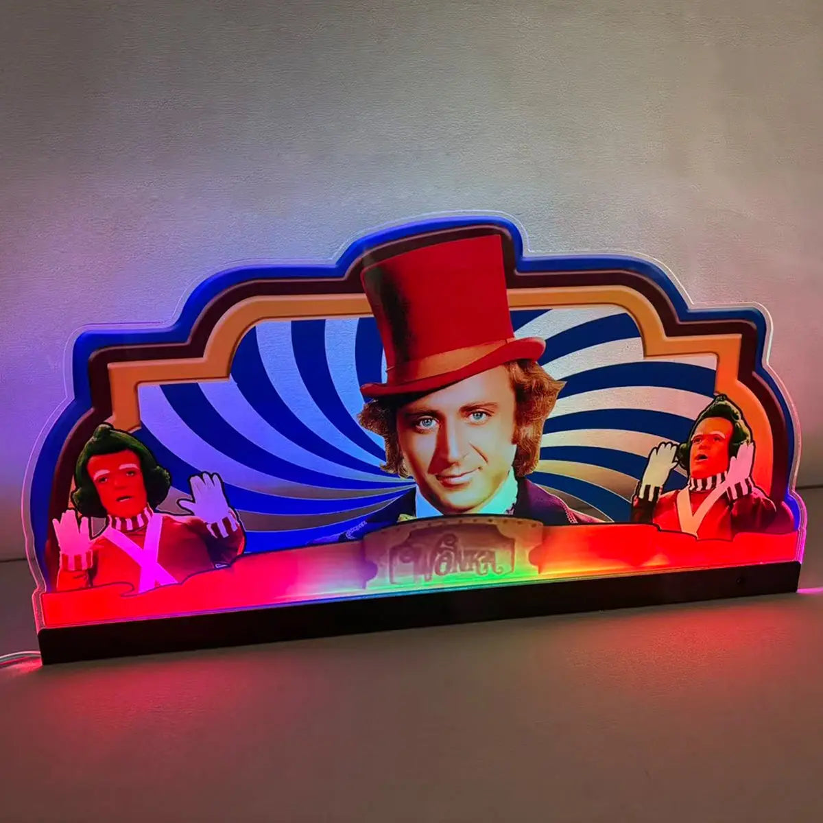 Wily Wonka Pinball JJP Topper 3D Acrylic LED Topper, For Jersey Jack Pinball Mahine, Pinball Topper FYLZGO Signs