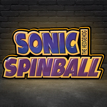 Sonic Pinball Topper Lightbox for Sega Pinball Machine, Arcade Gaming Light box for Man's Cave FYLZGO Signs