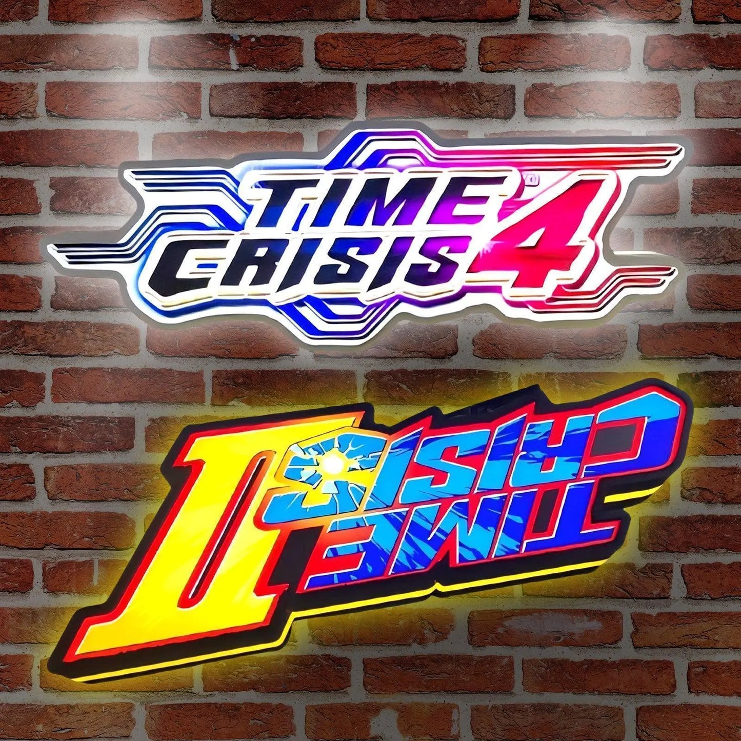 Crisis II 3D Printed LED Lightbox for Gaming Room Decor FYLZGO Signs