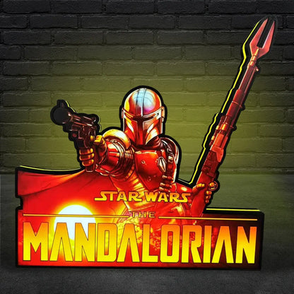 The Mandalorian Pinball Topper LED Lightbox, Pinball Arcade Decor, for The Stern Pinball Machine Fans FYLZGO Signs