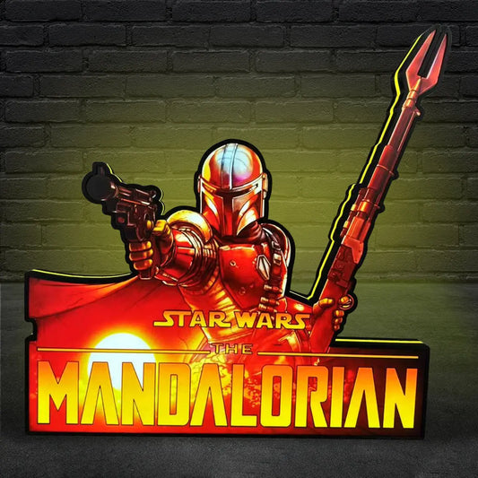 The Mandalorian Pinball Topper LED Lightbox, Pinball Arcade Decor, for The Stern Pinball Machine Fans FYLZGO Signs