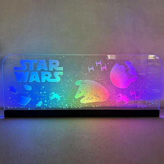 Star Wars Acrylic RGB LED Topper, for Pinball Machine, Pinball Topper FYLZGO Signs