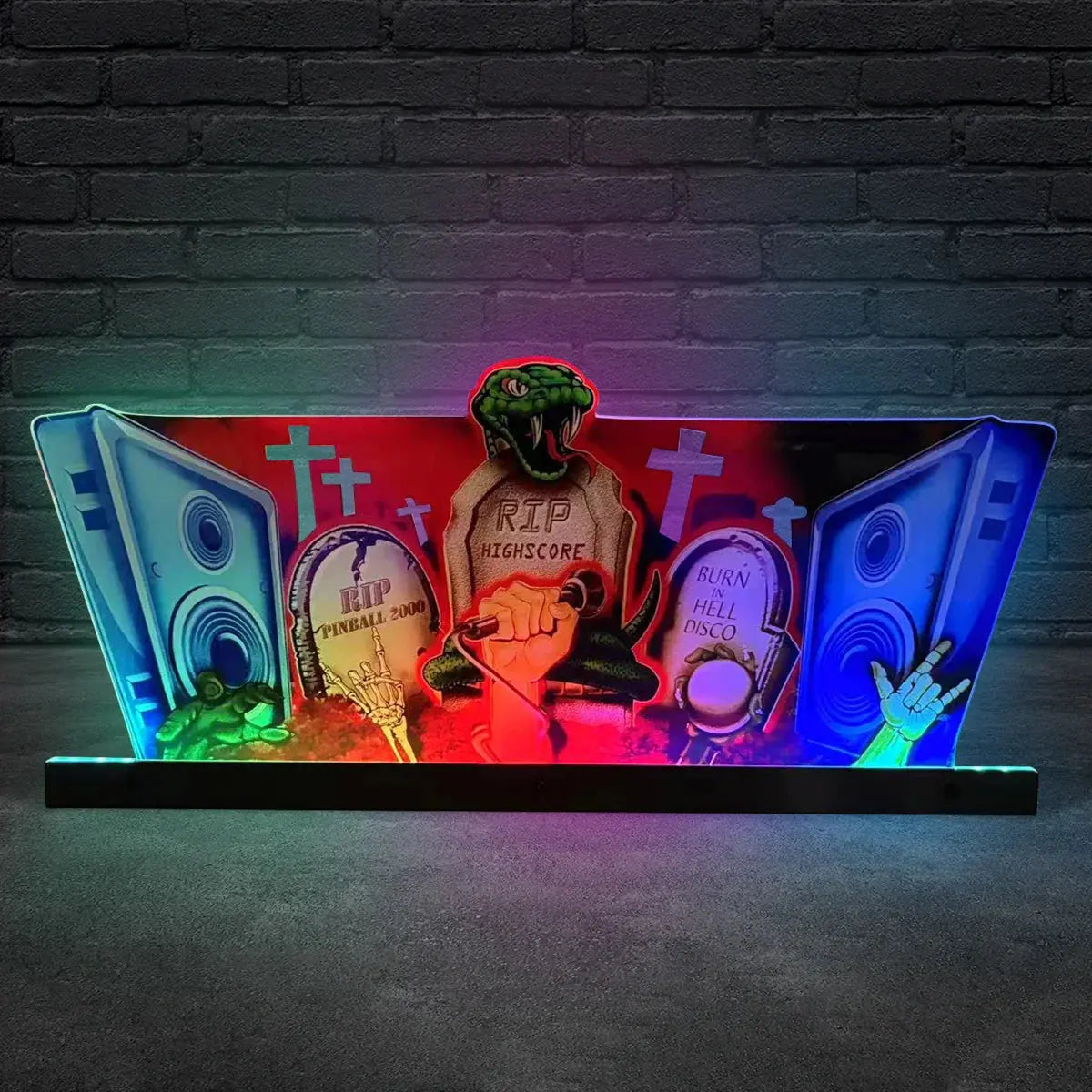 Metallica 3D Acrylic LED Topper, for Pinball Machine, Pinball Topper FYLZGO Signs