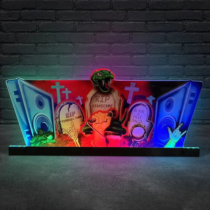 Metallica 3D Acrylic LED Topper, for Pinball Machine, Pinball Topper FYLZGO Signs
