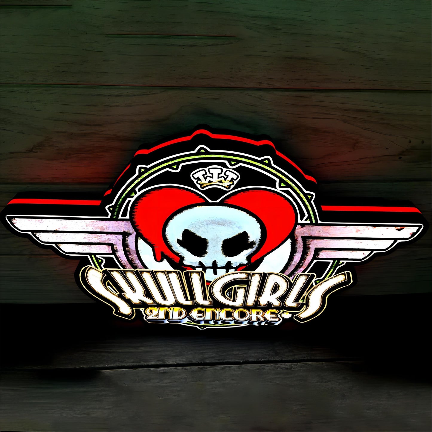 Skullgirls 2nd Encore Game Logo Lightbox LED Sign Custom for Decor FYLZGO Signs