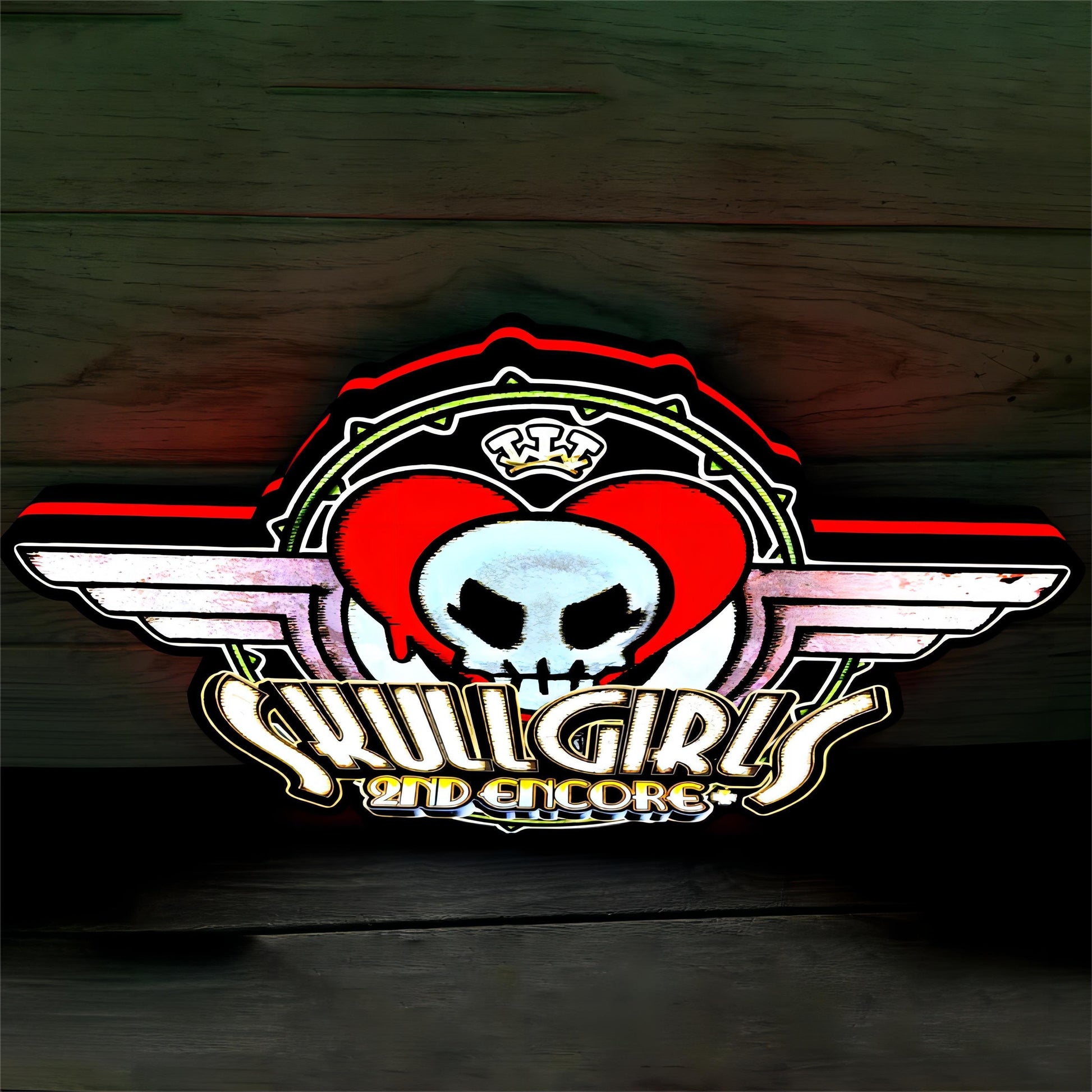 Skullgirls 2nd Encore Game Logo Lightbox LED Sign Custom for Decor FYLZGO Signs