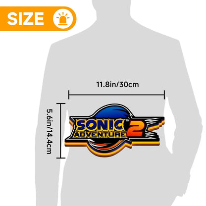 Sonic Adventure 2 3D Printed LED Lightbox Game Lightbox FYLZGO Signs