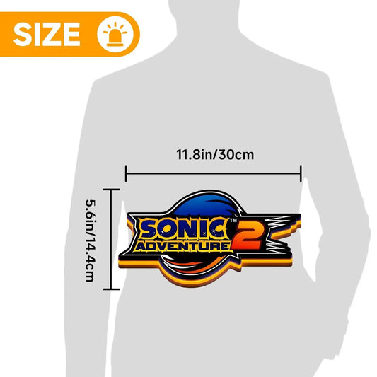 Sonic Adventure 2 3D Printed LED Lightbox Game Lightbox FYLZGO Signs