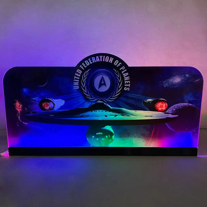 Stern Star Trek Pinball Topper 3D Acrylic LED Topper, For Stern Pinball Machine, Pinball Topper FYLZGO Signs