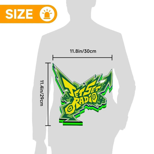 JSR Jet Set Radio 3D Printed LED Lightbox FYLZGO Signs