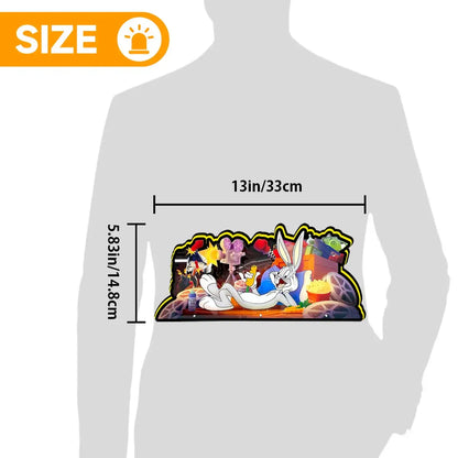 LOONY TUNES Pinball Topper LED Sign, 3D Printed Lightbox, USB Powered & Full Dimmable FYLZGO Signs