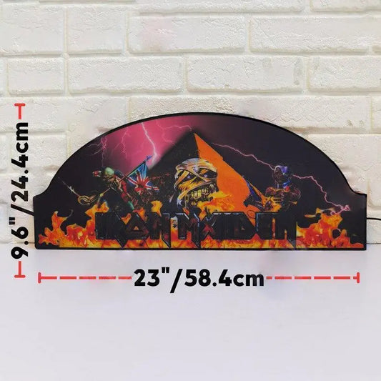 Iron Maiden Pinball Topper, LED Pinball Topper with Dimming Function and USB powered, Design for Stern Iron Maiden Pinball FYLZGO Signs