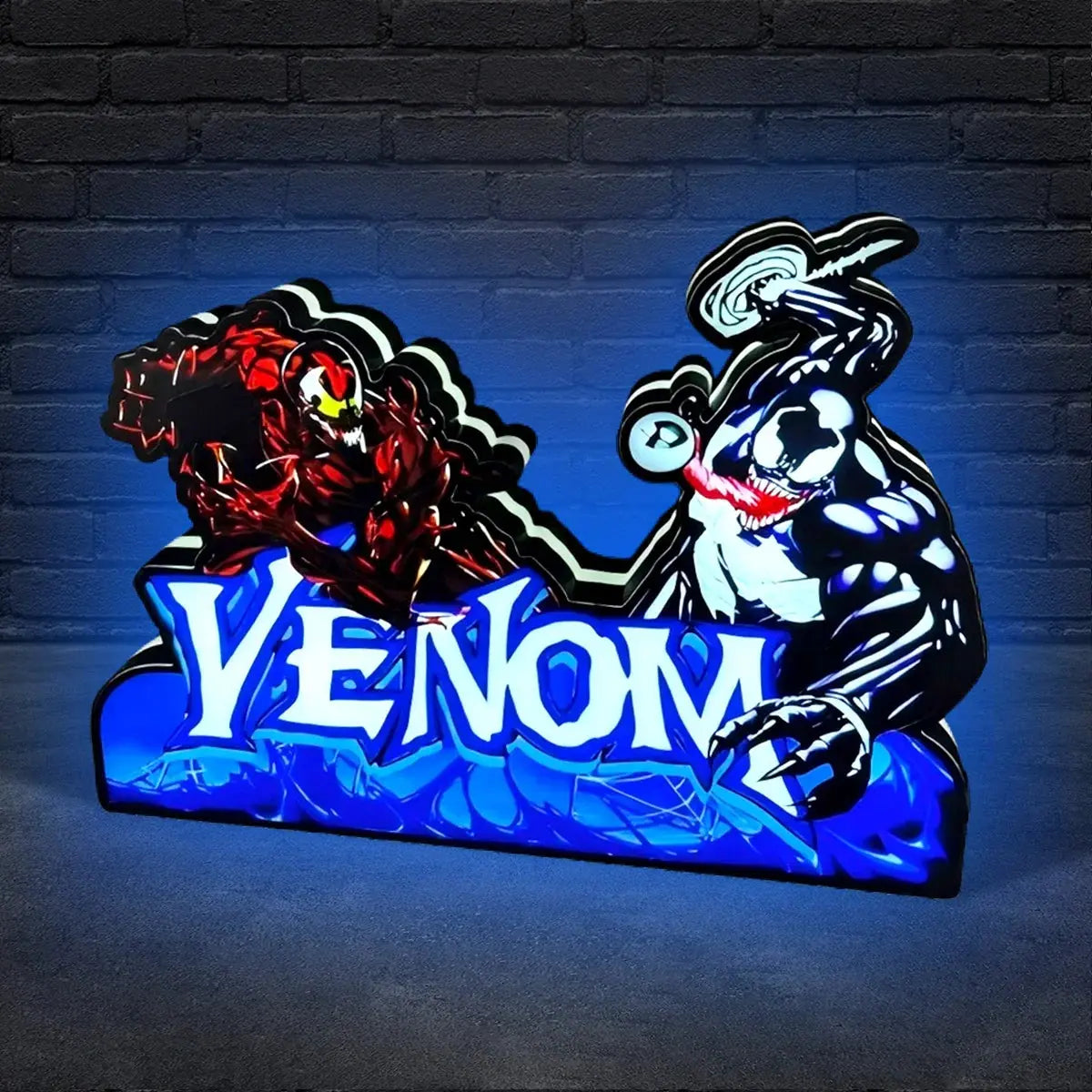 Venom Pinball Topper LED Light Box Fully Darkable USB Powered, Pinball Arcade Decor, Perfect for Game Room or Pinball Machine FYLZGO Signs