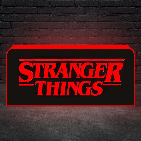 Stranger Things Logo Pinball Topper Lightbox Arcade Gaming Light box FYLZGO Signs