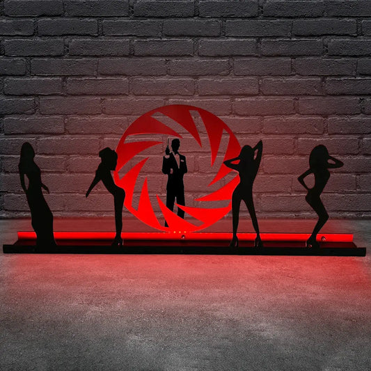 007 James Bond Pinball Pinball Silhouette Topper FYLZGO Signs