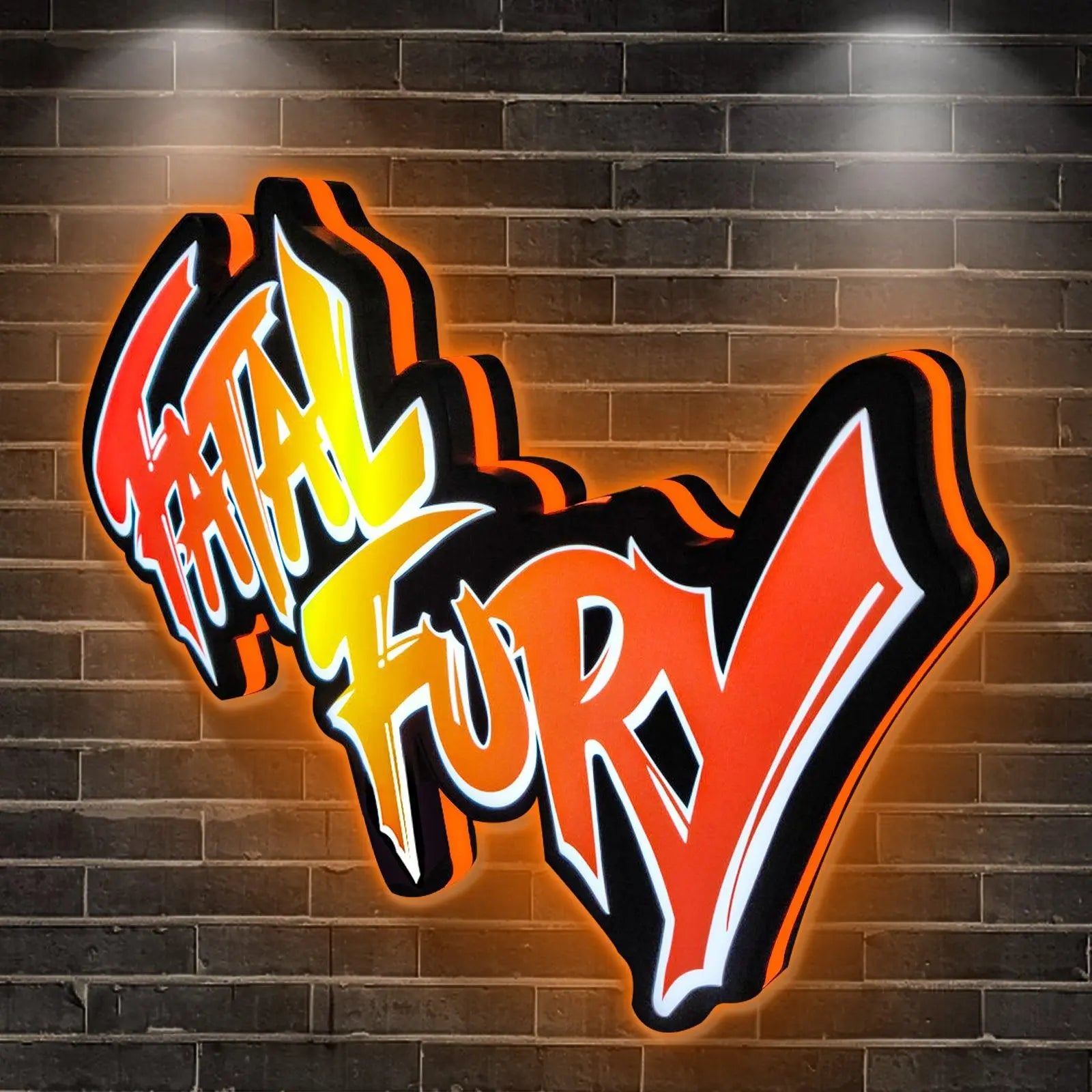 Garō Densetsu Fatal Fury 3D Printed LED Lightbox for Gaming Room Decor FYLZGO Signs