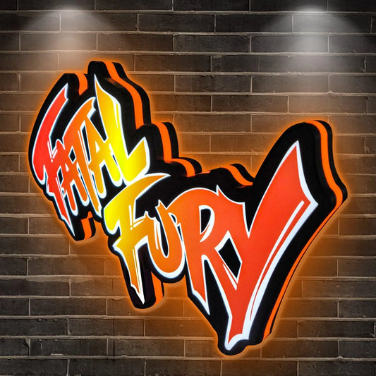 Garō Densetsu Fatal Fury 3D Printed LED Lightbox for Gaming Room Decor FYLZGO Signs