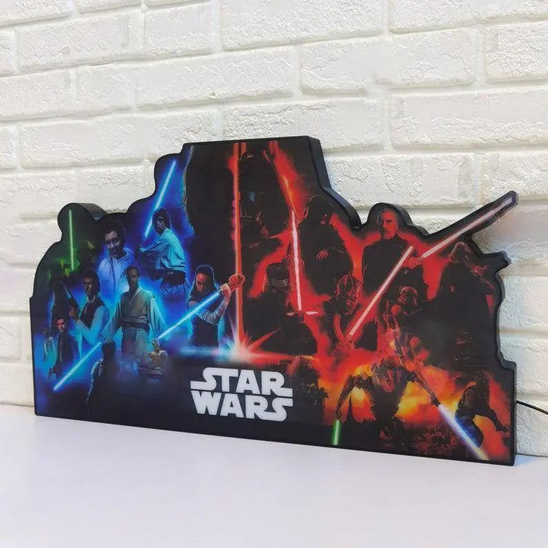Star Wars Pinball LED Lightbox, Star Wars Pinball Topper, USB powered and with Dimming Function, design for Stern Star Wars Pinball FYLZGO Signs
