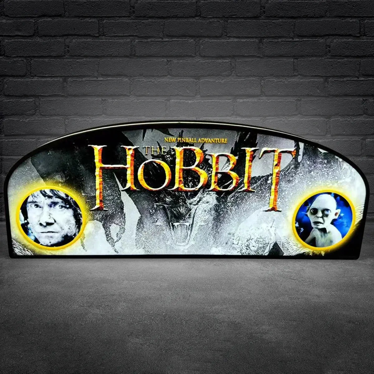 The Hobbit Pinball Topper LED Lightbox for Jersey Jack Pinball Machine, 3D Printed Lightbox Rock Your Game FYLZGO Signs