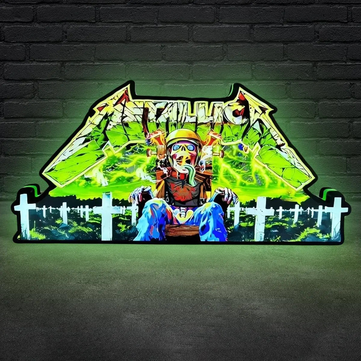 Metallica Remastered Sparky Pinball Topper 3D Printed Lightbox FYLZGO Signs