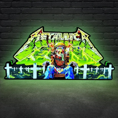 Metallica Remastered Sparky Pinball Topper 3D Printed Lightbox FYLZGO Signs