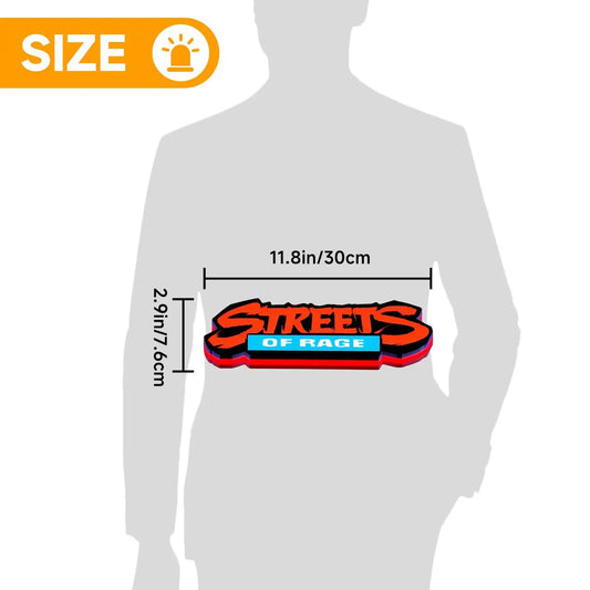 Rage 3D Printed LED Lightbox Street of Rage FYLZGO Signs