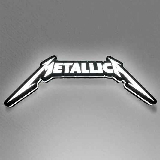Metallica 3D Printed LED Lamp  Illuminate 3D Lightbox Your Space Dimmable & Powered by USB FYLZGO Signs