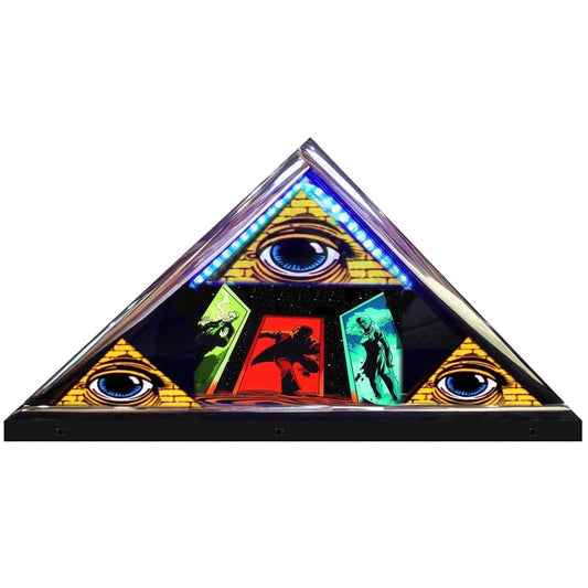 Twilight Zone Topper Pyramid Encased 3D Acrylic LED Topper, for Pinball Machine, Pinball Topper FYLZGO Signs